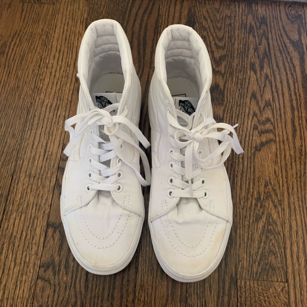 White High Top Vans